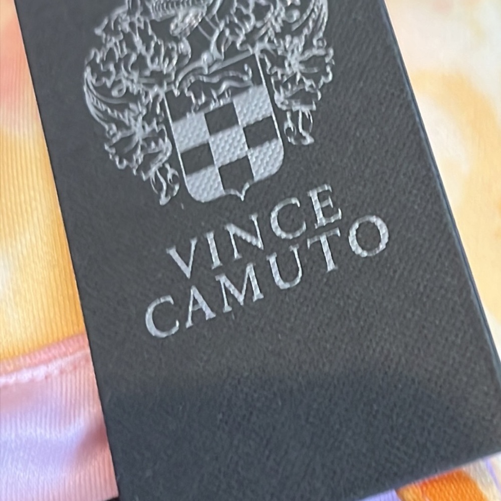 Vince Camuto yellow, orange and pink halter style dress size 6 - Picture 5 of 9